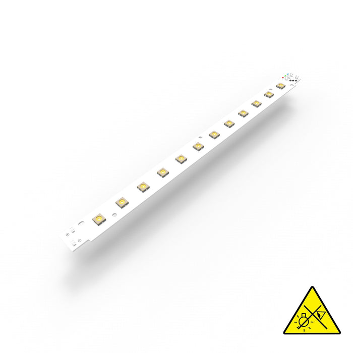 Violet UV LED-Modul, 12x Nichia NCSU434B UV-LEDs, 281x19,2mm