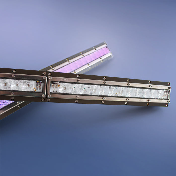 UV LED-Spezialleuchte Violet, Aluminium, 30V, 1200mm, inkl. 3m Anschlussleitung