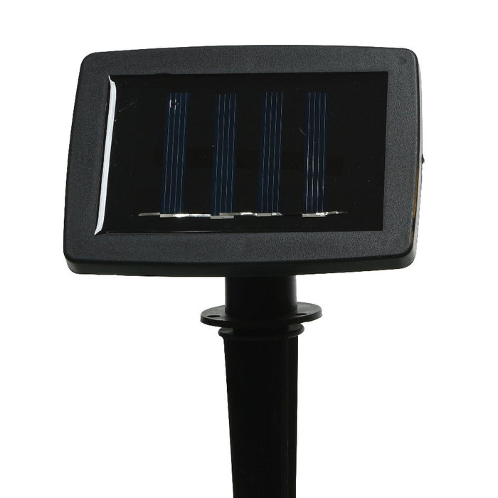 Lumineo Solarbetriebene LED-Lichterkette, 8 Lampen, 350cm, warmweiß