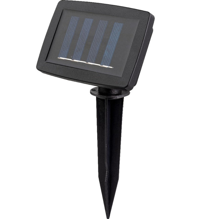 Lumineo Solarbetriebene LED-Lichterkette, 8 Mini-Laternen mit Flackereffekt, 175cm, warmweiß