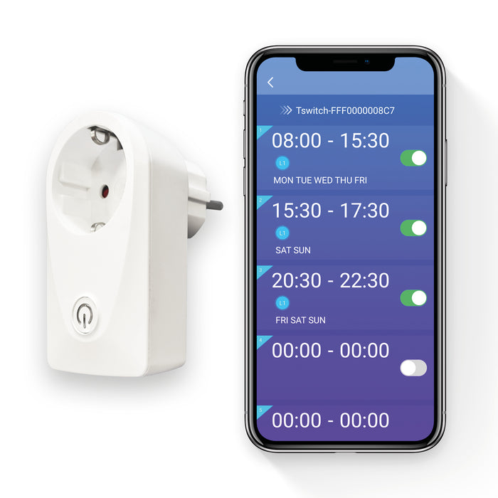 leds.de Bluetooth Zeitschaltuhr, Smarte Steckdose mit Timerfunktion und Remote An/Aus