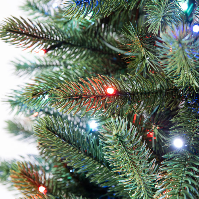 Twinkly Pre-lits, vorbeleuchteter LED-Weihnachtsbaum Tannenbaum, RGB+W, 435 LEDs, 2,1m, IP20, appgesteuert