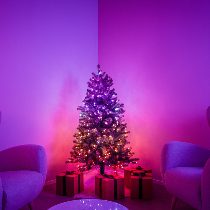 Twinkly Pre-lits, vorbeleuchteter LED-Weihnachtsbaum Tannenbaum, RGB+W, 435 LEDs, 2,1m, IP20, appgesteuert