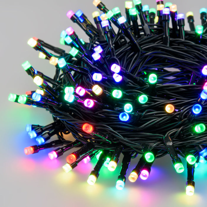 RGB LED-Lichterkette Appy, 200 LEDs, 20m, IP44, appgesteuert