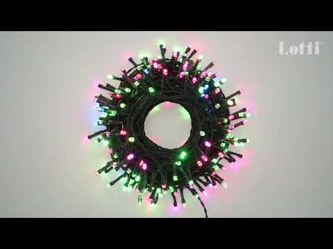 Crazy RGB LED-Lichterkette Eisregen, 180 LEDs, 6m, IP44 —