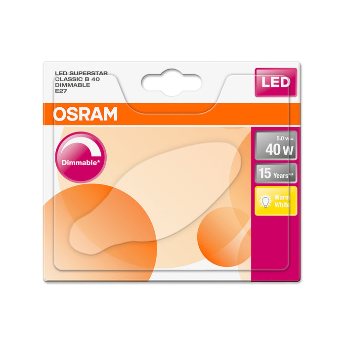 Osram LED SUPERSTAR RETROFIT matt DIM CLB 40 5W 827 E27 pic2