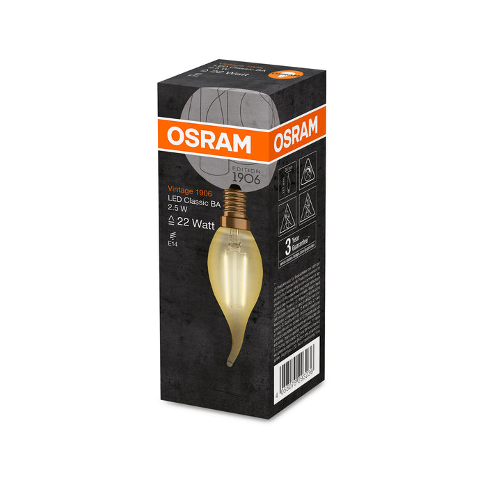 Osram LED VINTAGE 1906 CLBA GOLD22 non-dim 2,5W 824 E14