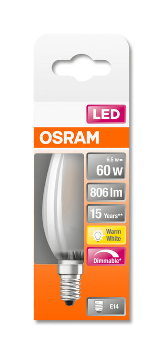 Osram LED SUPERSTAR RETROFIT matt DIM CLB 50 6,5W 827 E14 pic3