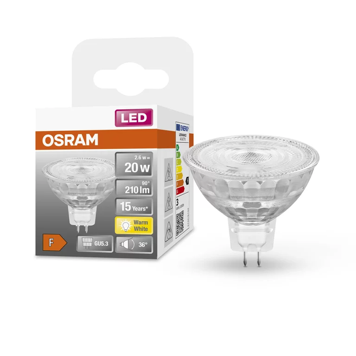 Osram LED STAR MR16 (GU5.3) 20 36° 2,6W 827 • LED-Lampen bei