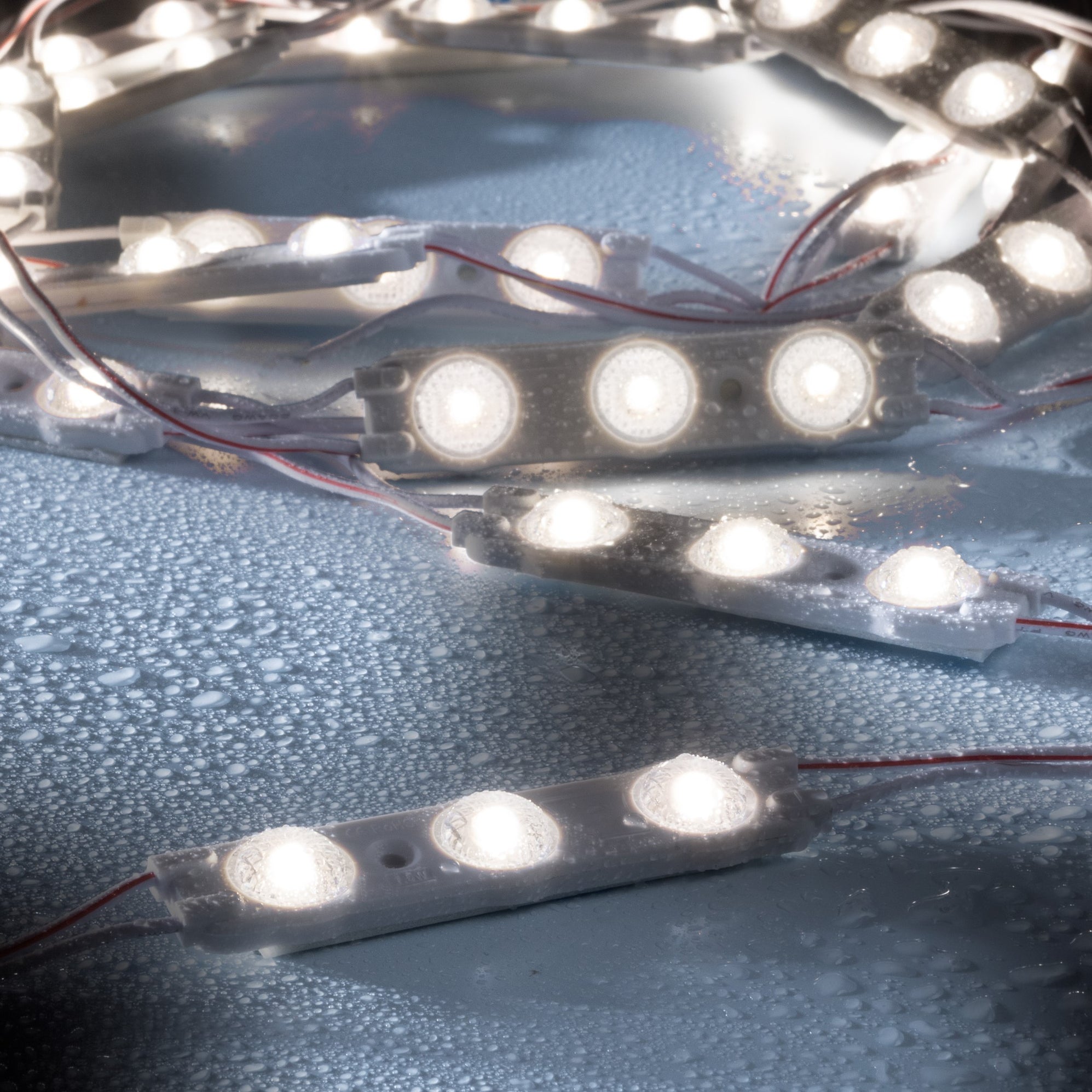 LEDs.de Wasserdichte Module, 3 LEDs, 12V, IP67 • Stabile LED-Streifen ...