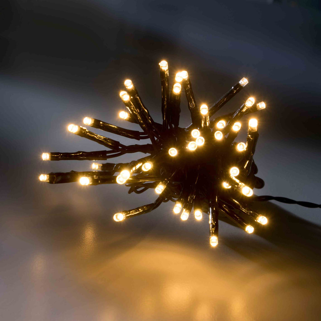 ECD Germany LED Cluster-Lichterkette 20 M – 1000 LEDs, Extra Warmweiß, IP44, 8 Programme, Für Innen & Außen