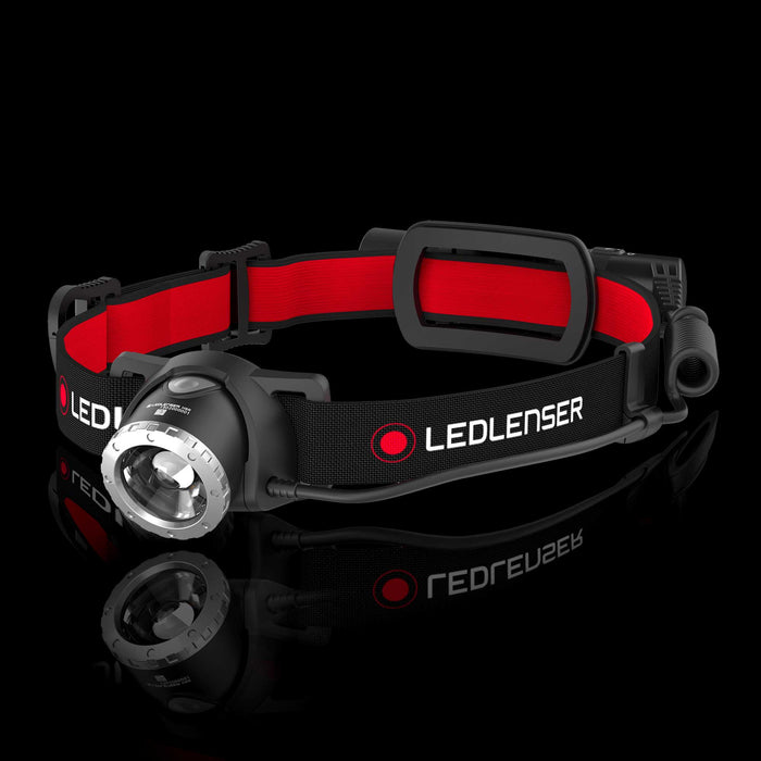 Ledlenser H8R Wiederaufladbare LED-Stirnlampe Outdoor-Lampe mit Rücklicht schwarz-rot pic3