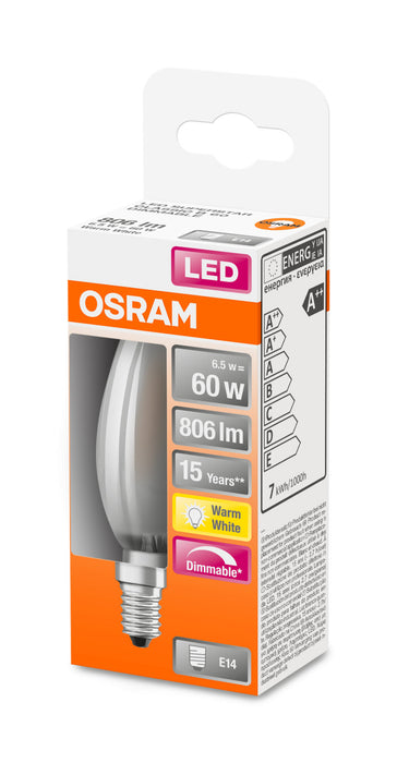 Osram LED SUPERSTAR RETROFIT matt DIM CLB 50 6,5W 827 E14 pic4