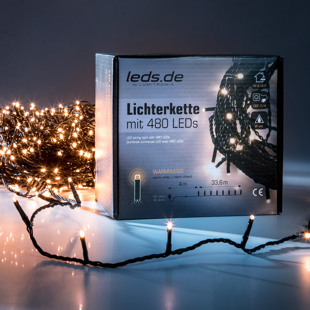 LED-Lichterkette, Außen & Innen, IP44 • Lichterketten & Netze bei