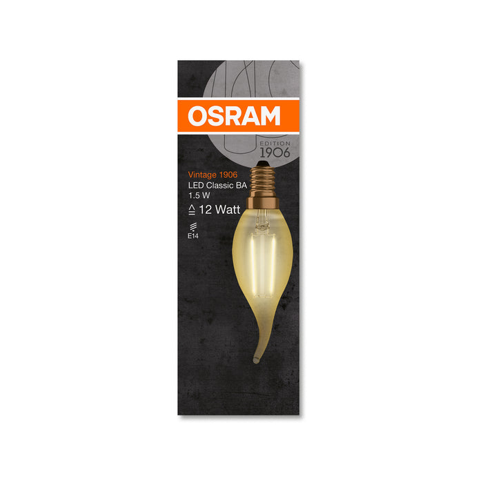 Osram LED VINTAGE 1906 CLBA GOLD12 non-dim 1,5W 824 E14