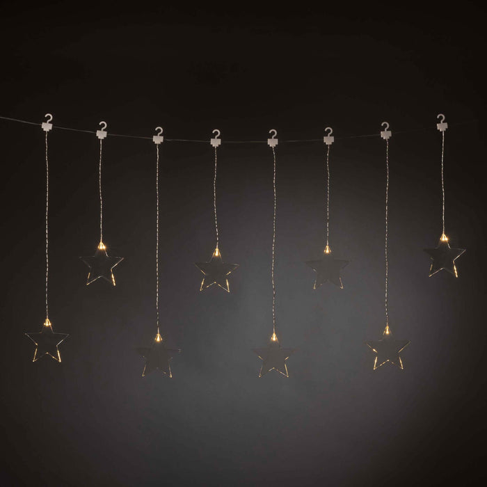 Konstsmide LED-Lichtervorhang Sterne, A EEK • Lichterketten & Netze