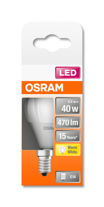 Osram Star Classic LED Lampe E14 5.5W, warmweiß, mattiert pic4