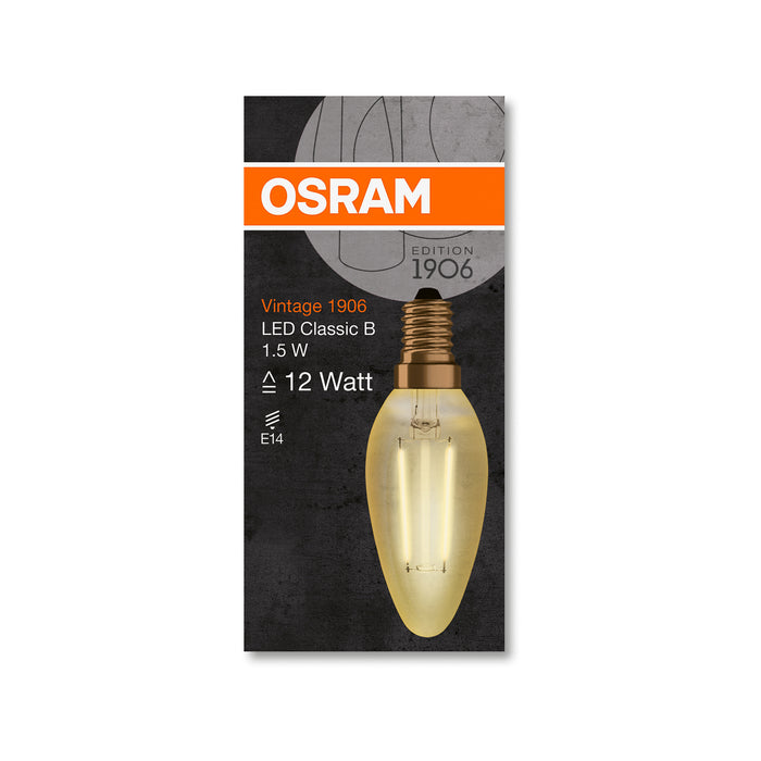 Osram LED VINTAGE 1906 CLB GOLD12 non-dim 1,5W 824 E14
