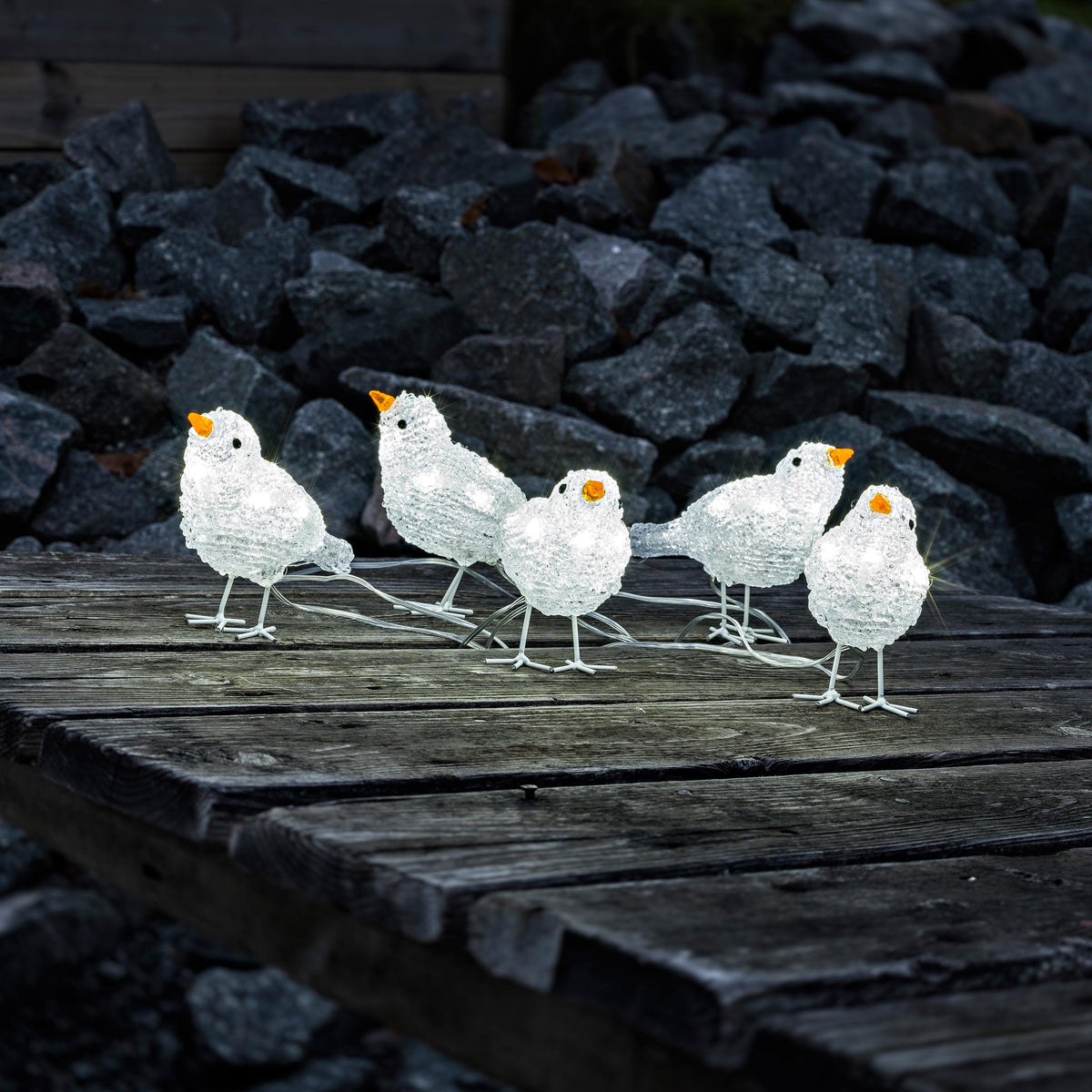 • bei 40 LED-Vögel 5er-Set, LED-Deko & -Figuren Konstsmide LEDs