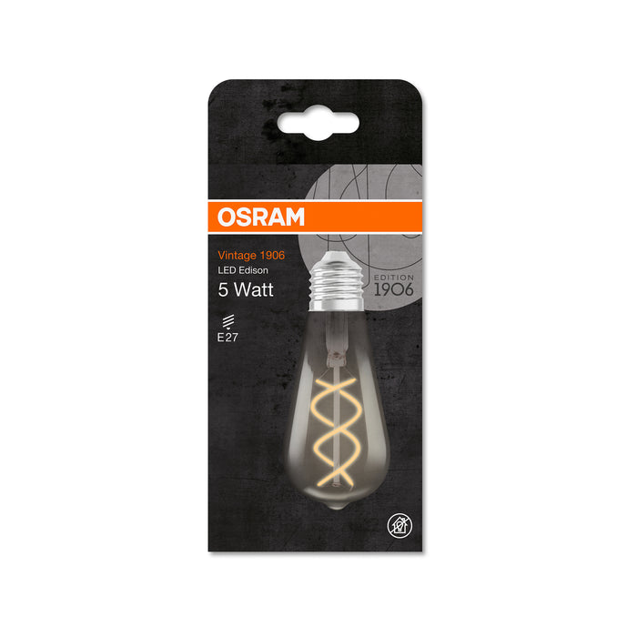 Osram LED VINTAGE 1906 Edison SMOKE15 non-dim 5W 818 E27