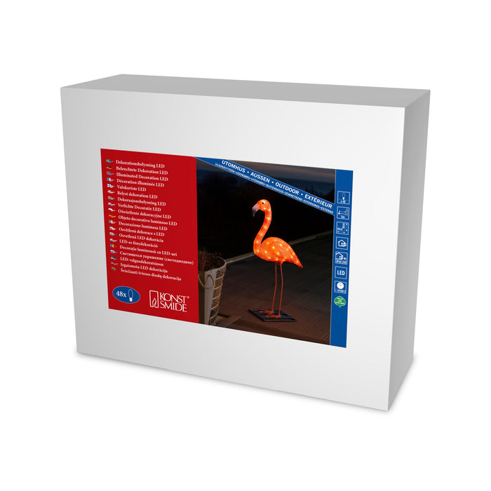 Konstsmide LED Acryl-Flamingo, 48 LEDs • LED-Deko, -Kerzen & -Figuren bei