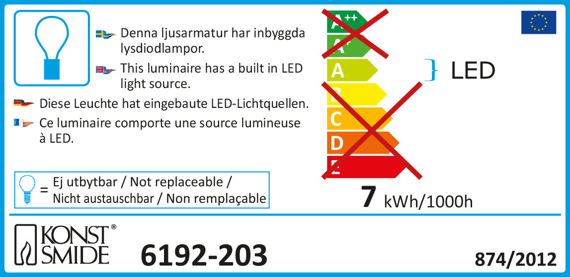 Konstsmide LED-Acryl-Set Schlitten mit Rentieren, 96 kaltweiße LEDs