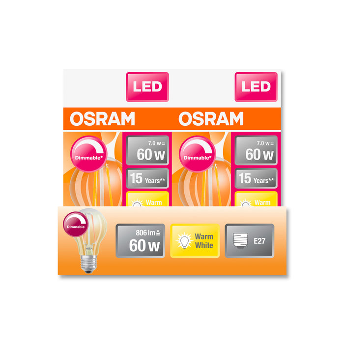 Osram LED RETROFIT DIM A40 5W E27 klar pic5